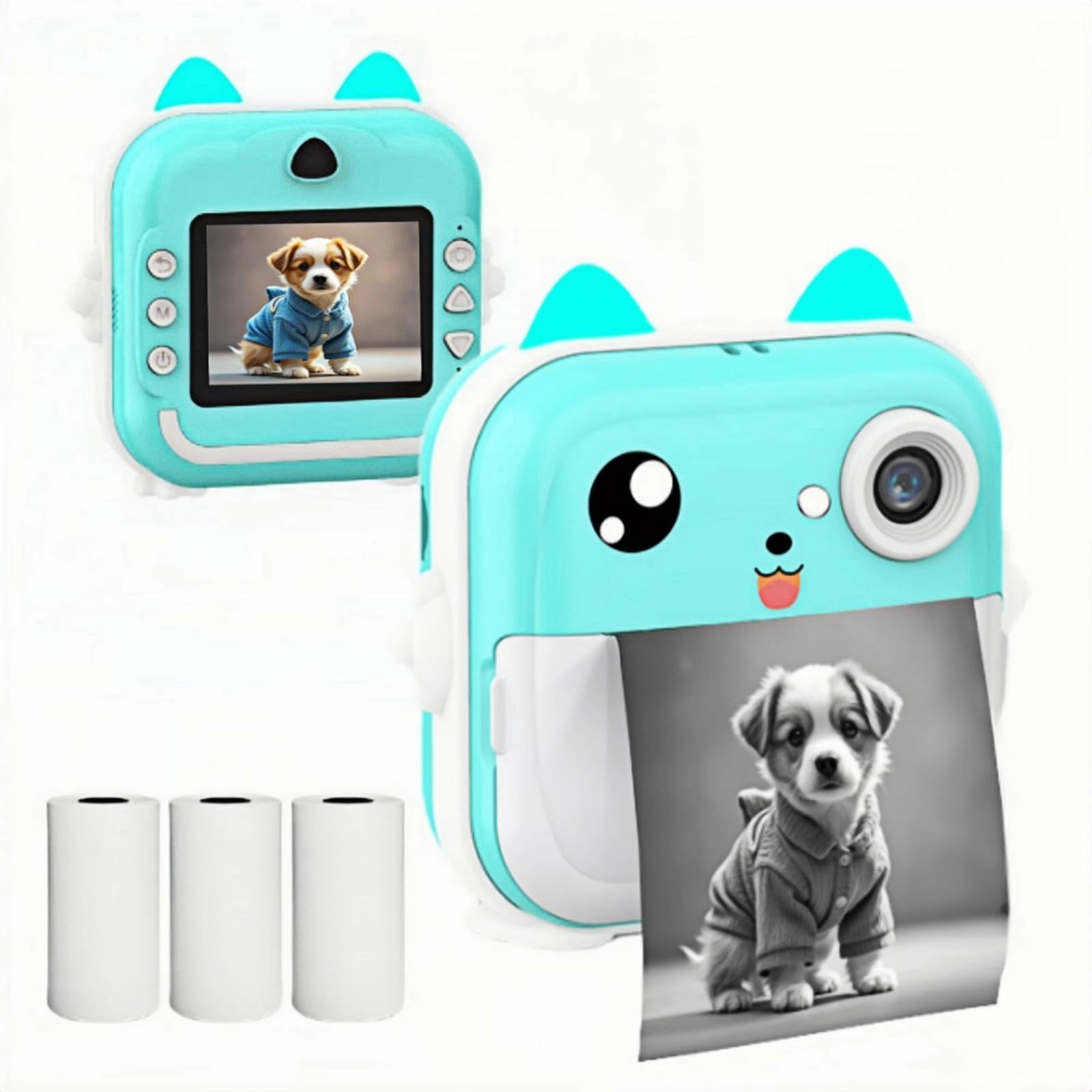 ThreeH Children's Camera - 24MP Rechargeable Instant Print