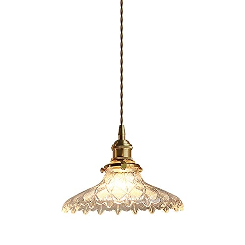 Flower Glass Pendant Light - Vintage E27/E26