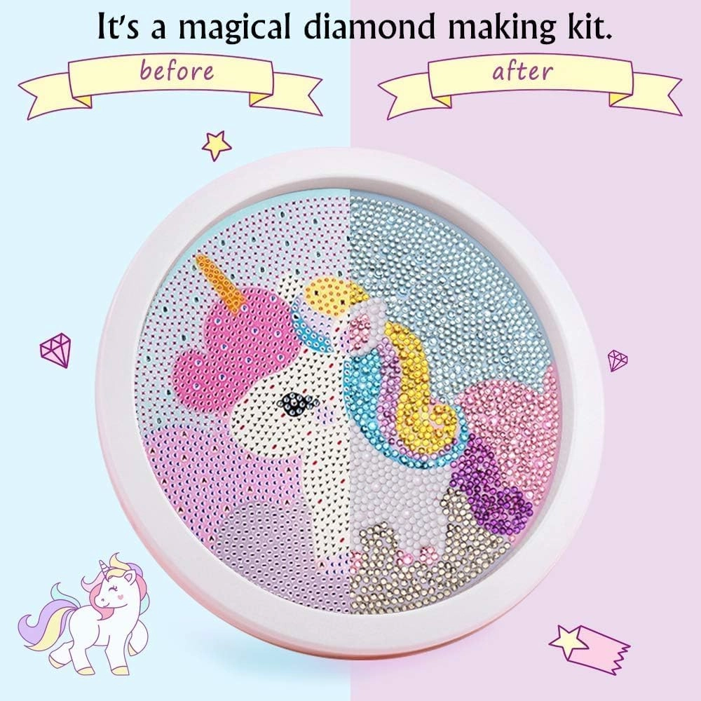 DIY 5D Diamond Embroidery Rhinestone Craft Kit - Unicorn