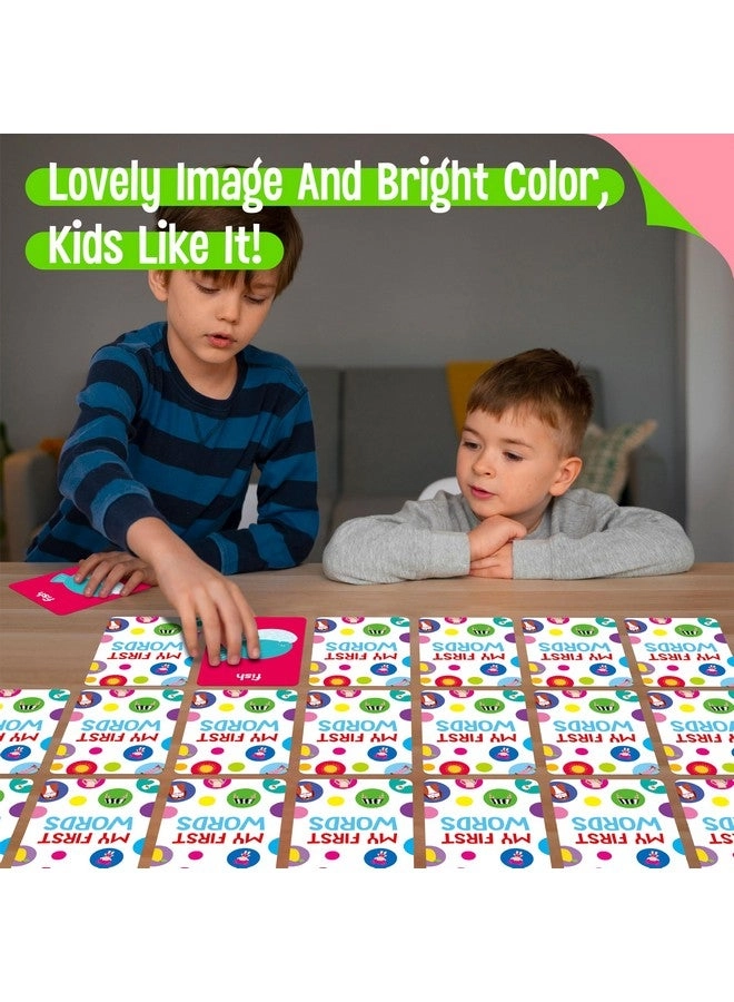 First Words Memory Matching Game - Baby Toddler 80 pieces