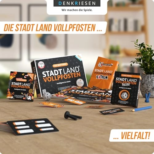 Stadt Land Vollpfosten: Classic special edition - Card Game (German)
