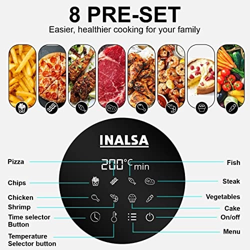 Air Fryer Digital Inox InoxDigital 2.5 L