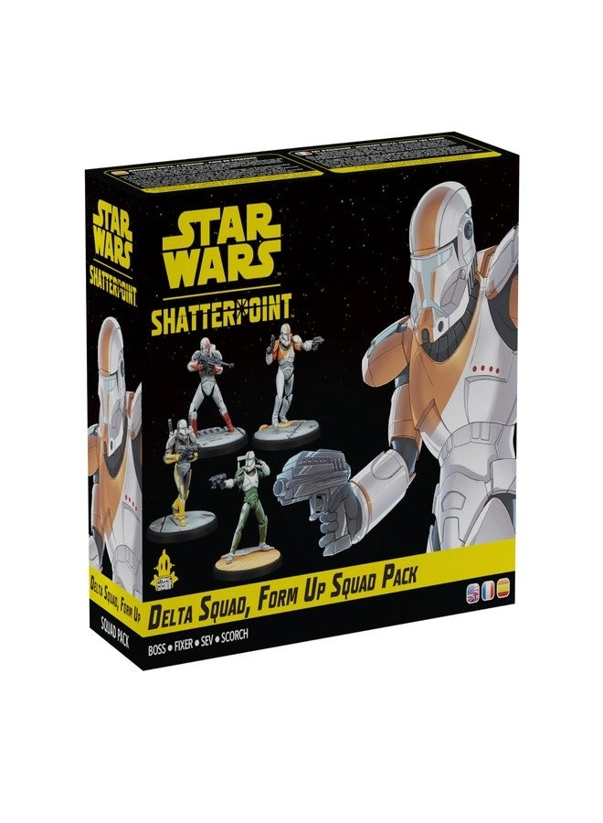 Asmodee Star Wars Shatterpoint Delta Squad Form Up Squad Pack + Boss + Fixer + Sev + Scorch
