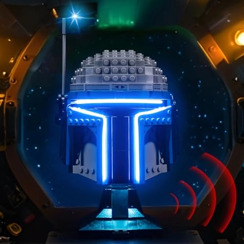 Brickshining Lighting Kit for Jango Fett Helmet 75408 - LED ABS