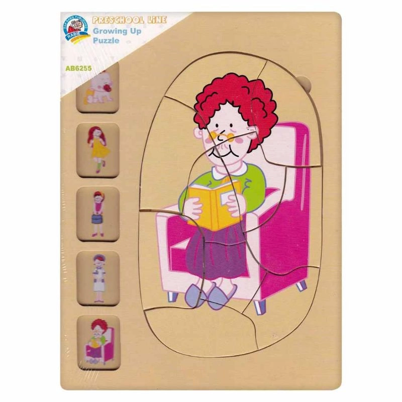 DAR RABIE PUBLISHING Growing Up Puzzle - Girl - Suitable for 12 months-2 years