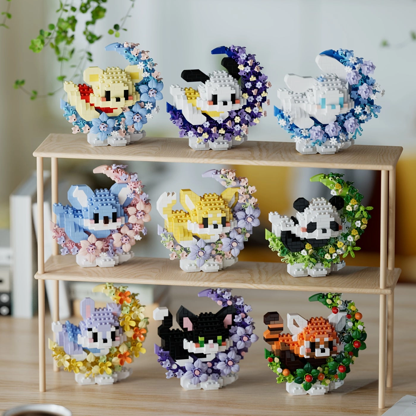 Generic Moonlight Mini Animal Series - Cute Flowers 400 pcs