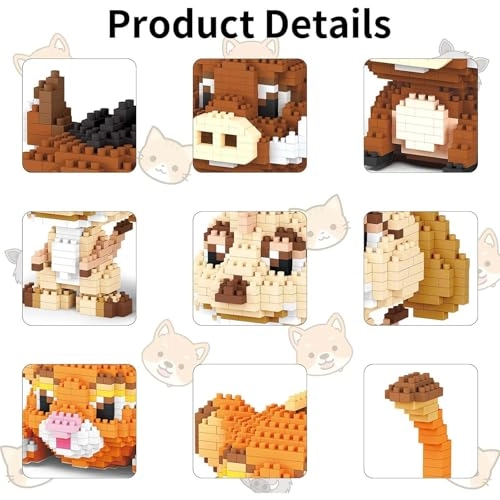 Micro Mini Building Block Sets - Lion Warthog Meerkat 1856 pcs