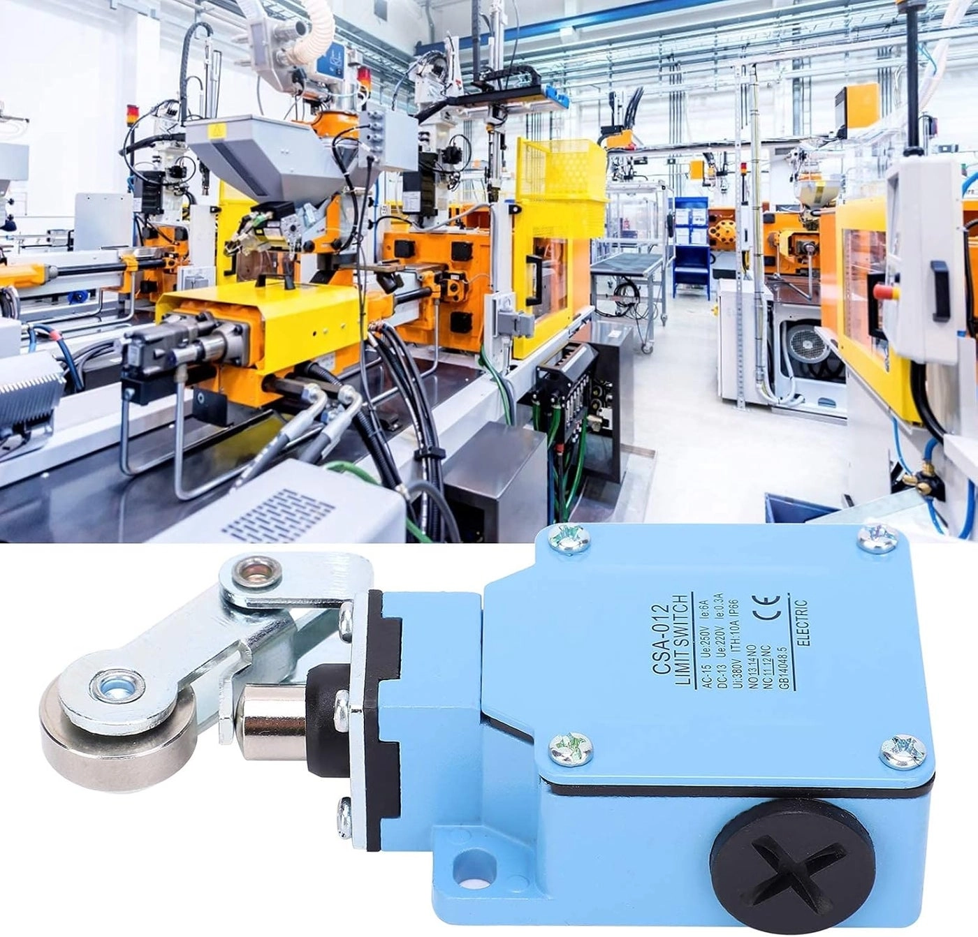 woobles CSA-012 - Limit Switch Adjustable Rotating Lever Arm IP66