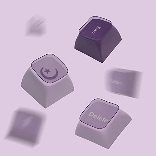 PBT Japanese Keycaps - 123 Keys XVX Profile Purple