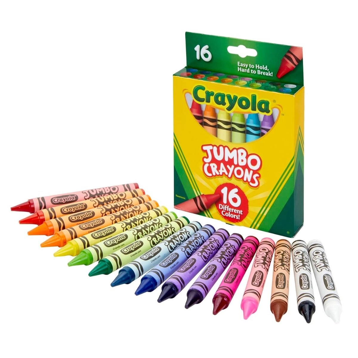 Ultra-Clean Washable Large Crayons - 16 Ct