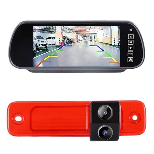 7 Inch Rear View Mirror Monitor - 1024 x RGBx600 + Reversing Camera - 1280 x 720 Px