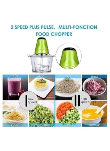 Multifunctional Electric Meat Grinder Chopper - 2 Liters