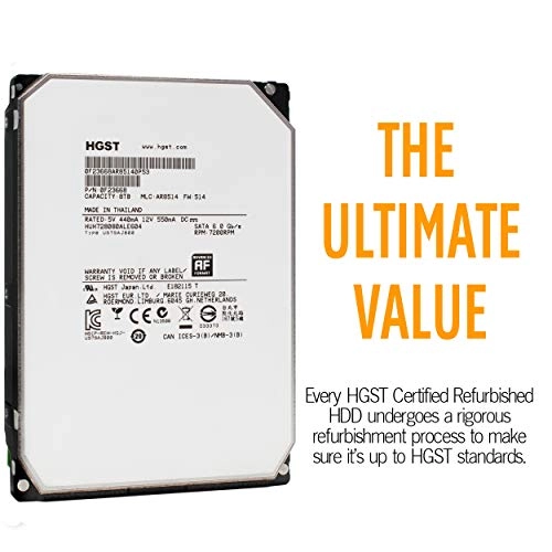 (Refurbished) Ultrastar He8 3.5" 7200rpm 128MB SATA 6Gb/s (HUH728080ALE604/CR) - 8TB