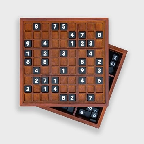 Deluxe Wooden Sudoku Puzzle - 81 Numbered Tiles X-Large
