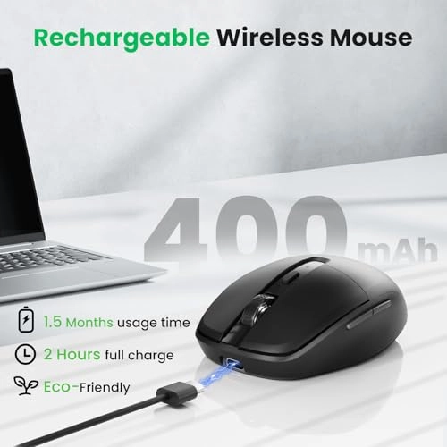 Type C Rechargeable Wireless Mouse - 2.4g USB