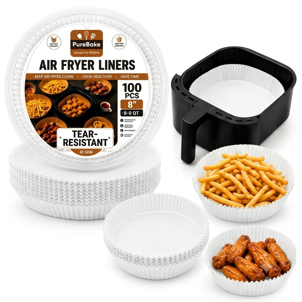 PureBake Air Fryer Liner - Silicone 2 PCS