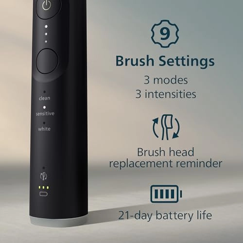 6500 - Rechargeable Black 9 Brushing Settings