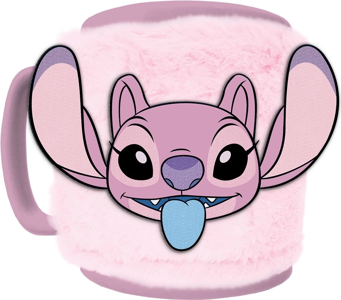 Disney Lilo & Stitch Angel Core Fuzzy Mug - Plush sleeve