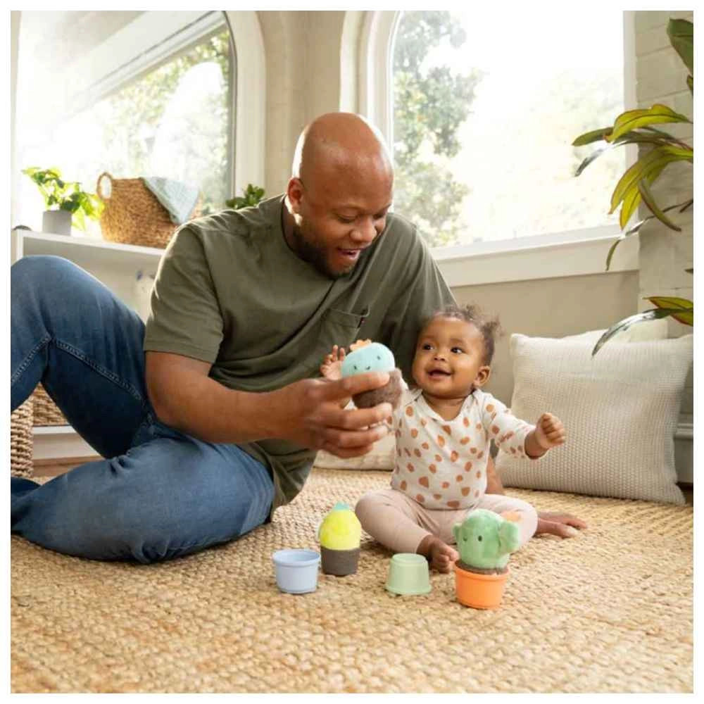 Calm Springs Nesting Rattles - 3 months fabric BPA-free plastic 3 pieces