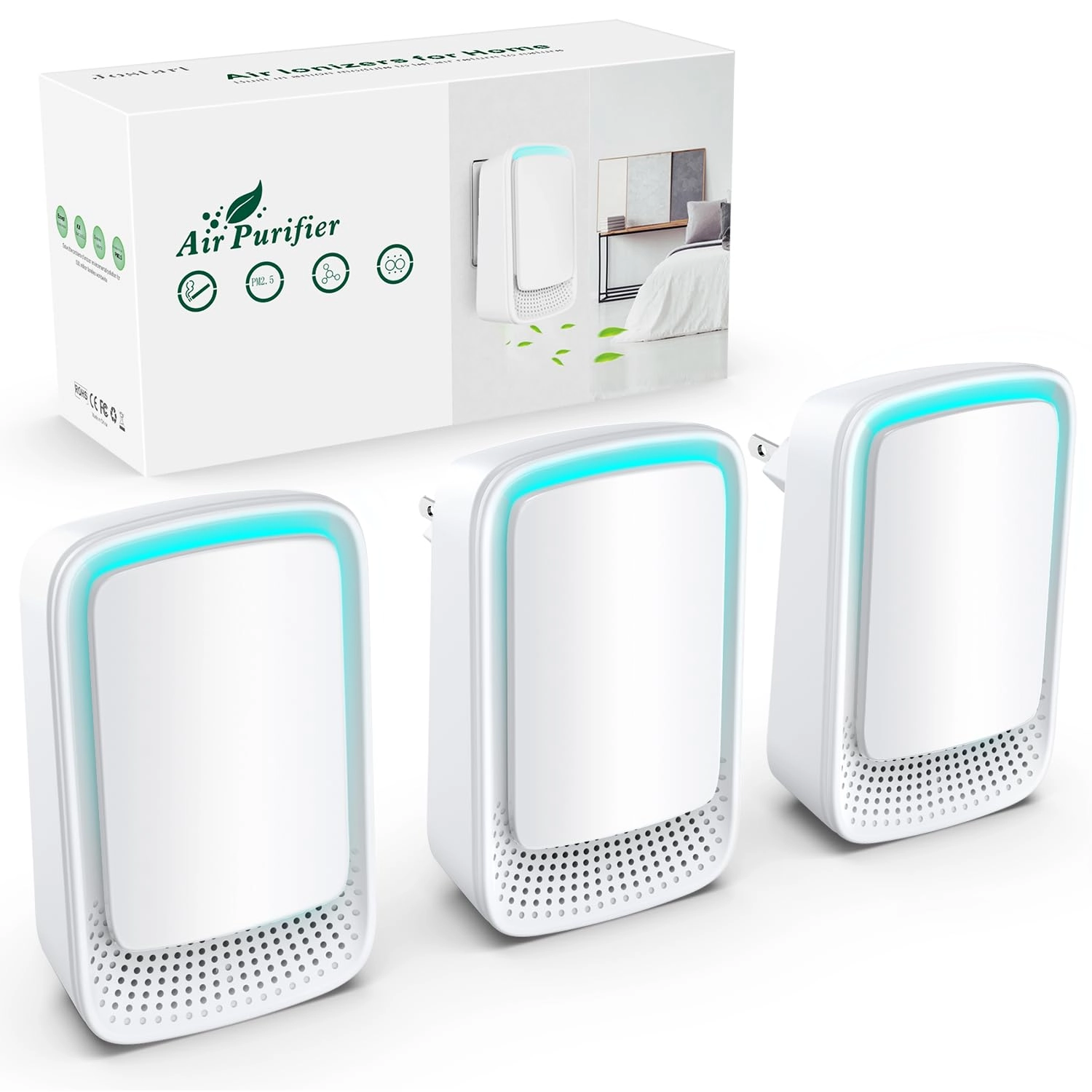 Air Ionizer - 3 Pack Filterless