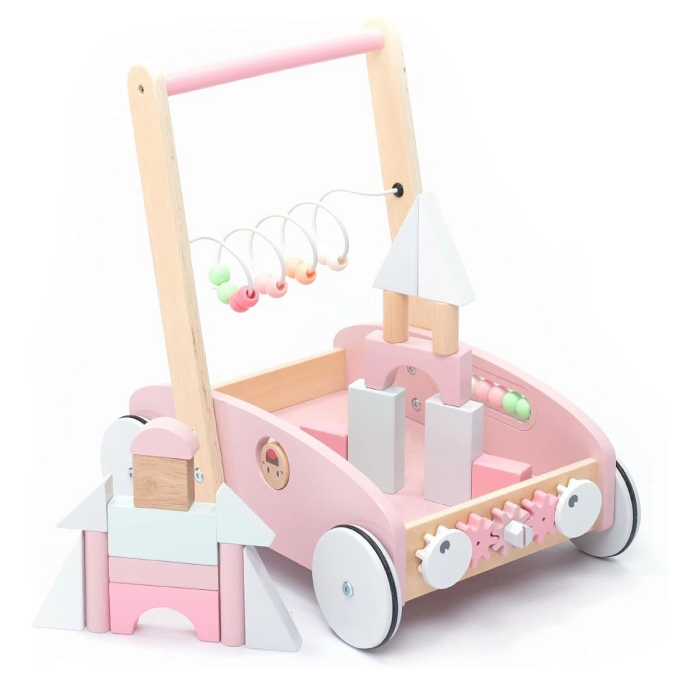 Factory Price Enzo Wooden Baby Walker - 5-in-1 Activity Center