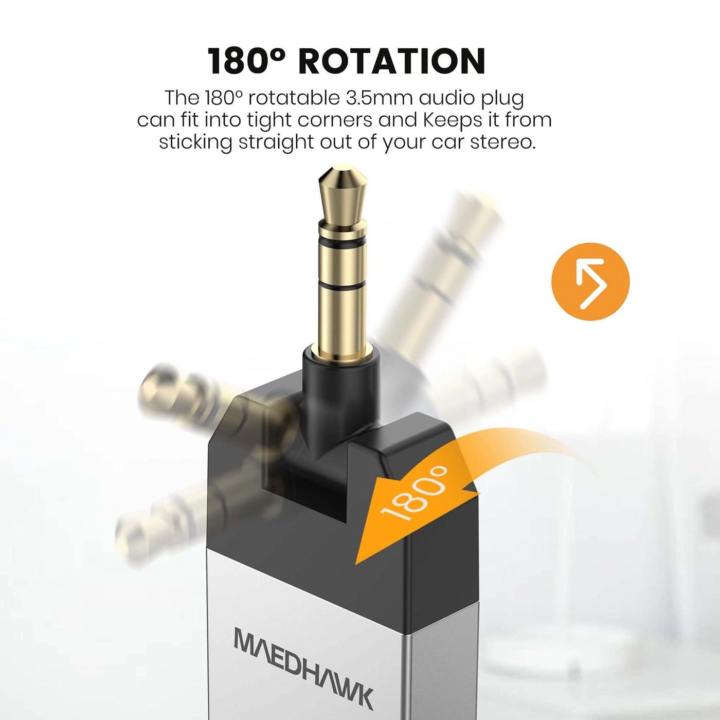 Bluetooth Aux Adapter - Bluetooth 5.2 3.5mm