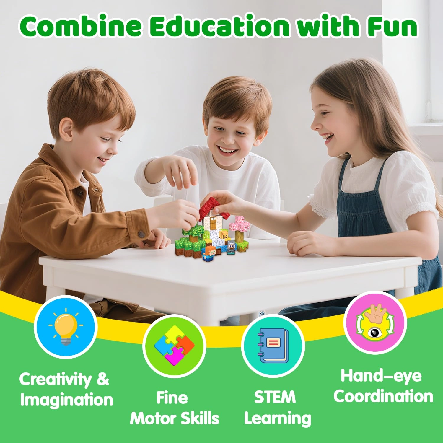 Magnetic Blocks - 300pcs Forest