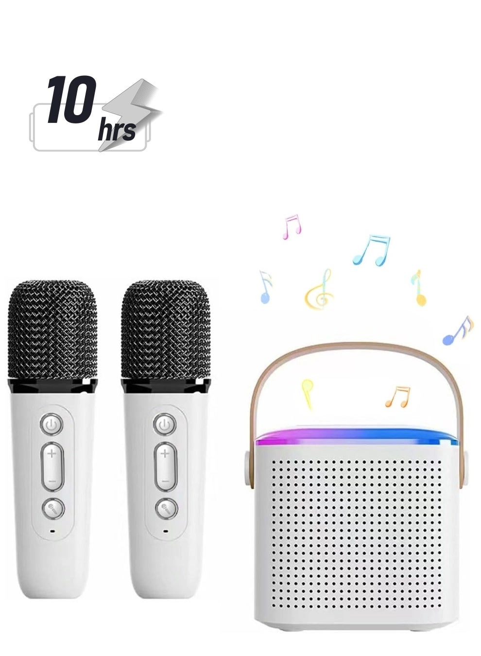Kids Karaoke Machine - 2 Wireless Microphones