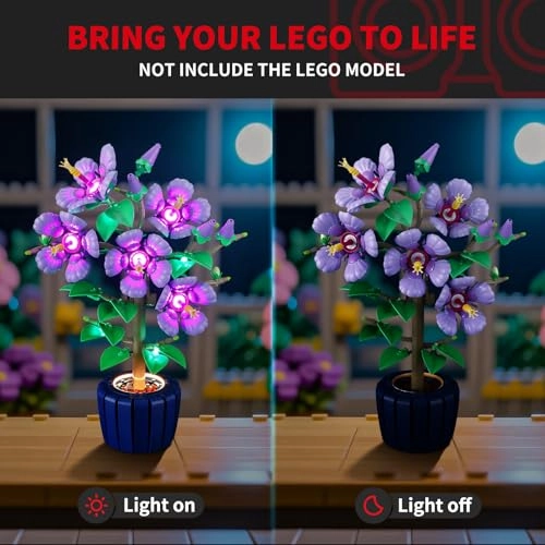 LED Lighting for LEGO Hibiscus 10372
