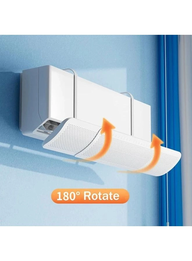 Generic Telescopic Air Conditioner Deflector - 180° rotatable No electricity needed