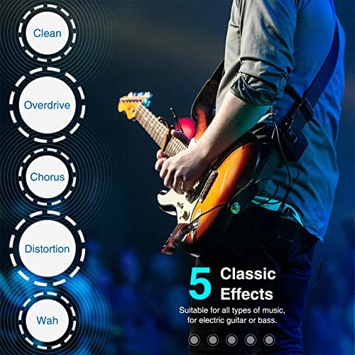 Guitar Headphone Amp - Rechargeable Bluetooth 5 Effects