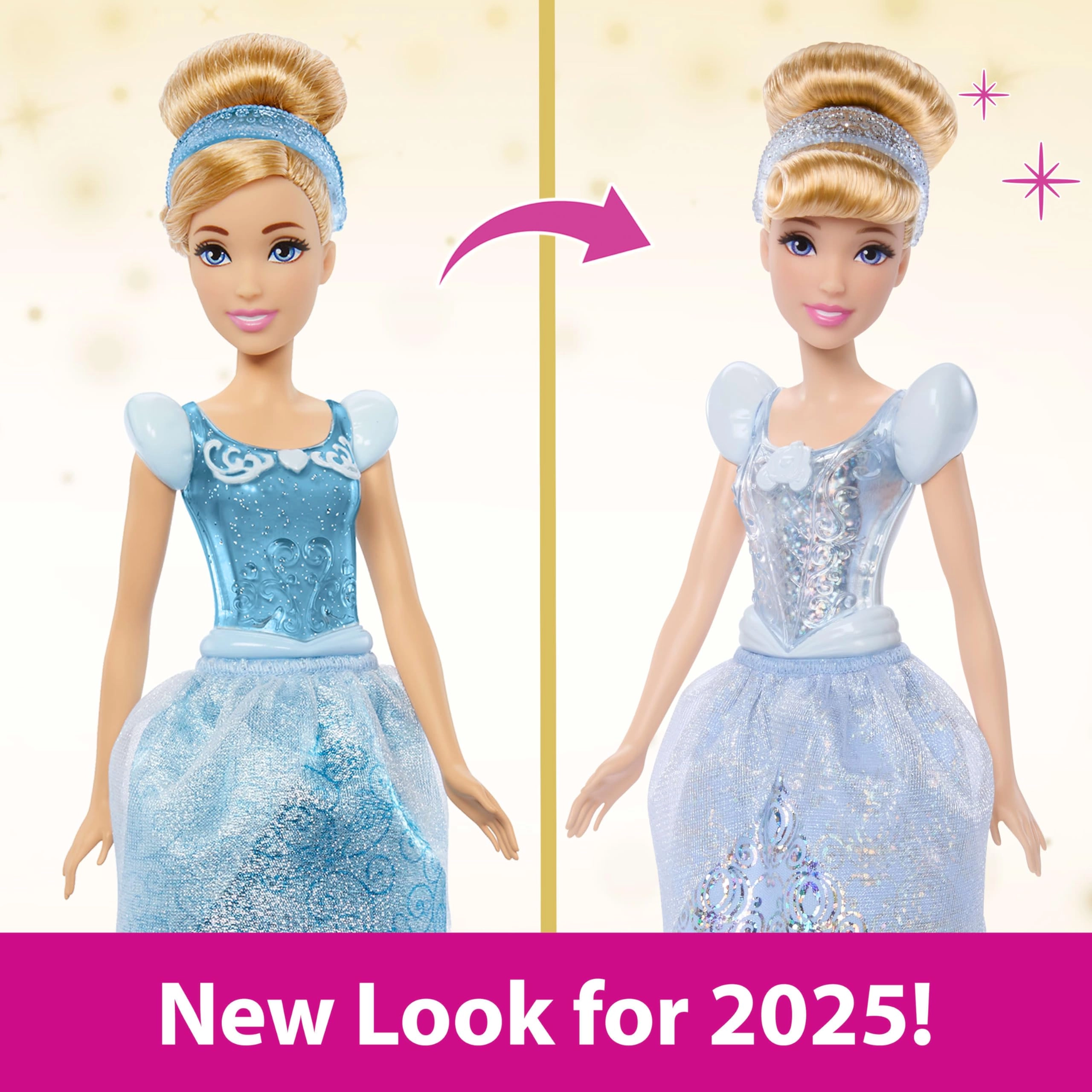 Cinderella Fashion Core Doll - Posable Brushable hair Ages 3+