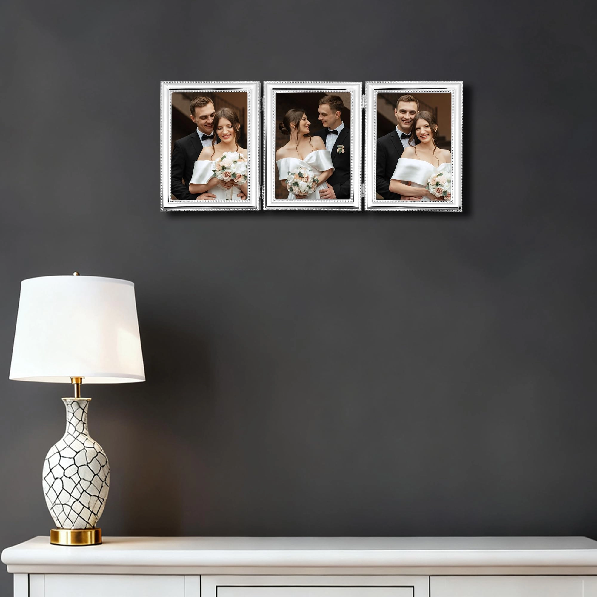 Hinged Triple Picture Frame - 4x6Inch (Triple)