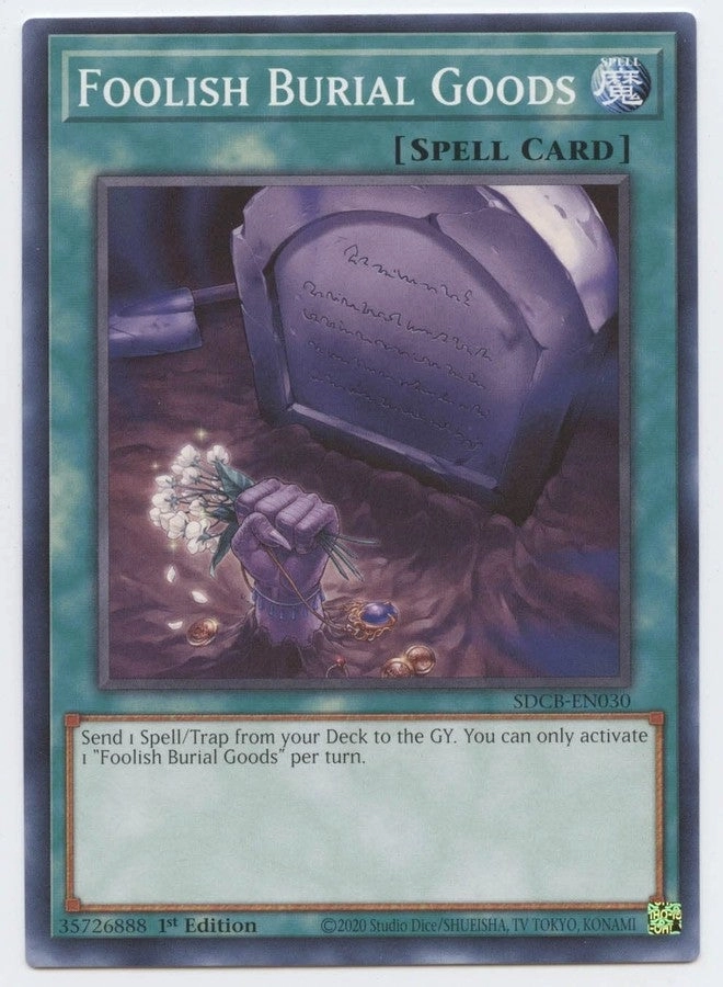 Yu-Gi-Oh! Foolish Burial Goods SDCB-EN030 - 1st Edition