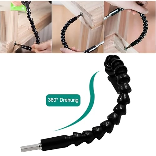 Angle Screwdriver Attachment Set - 14-Piece 1/4 Inch Hex Shank