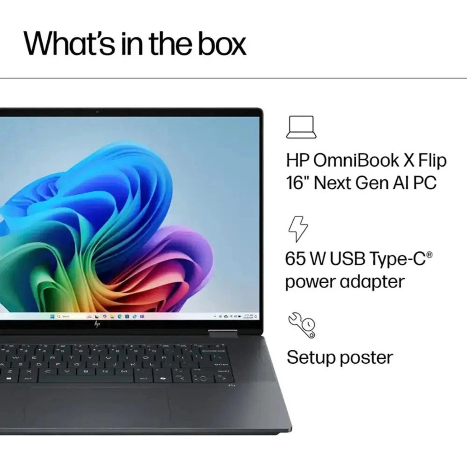 OmniBook X Flip 16-AS0023DX - 16'' Core Ultra 7-256V 16GB DDR5 2TB SSD