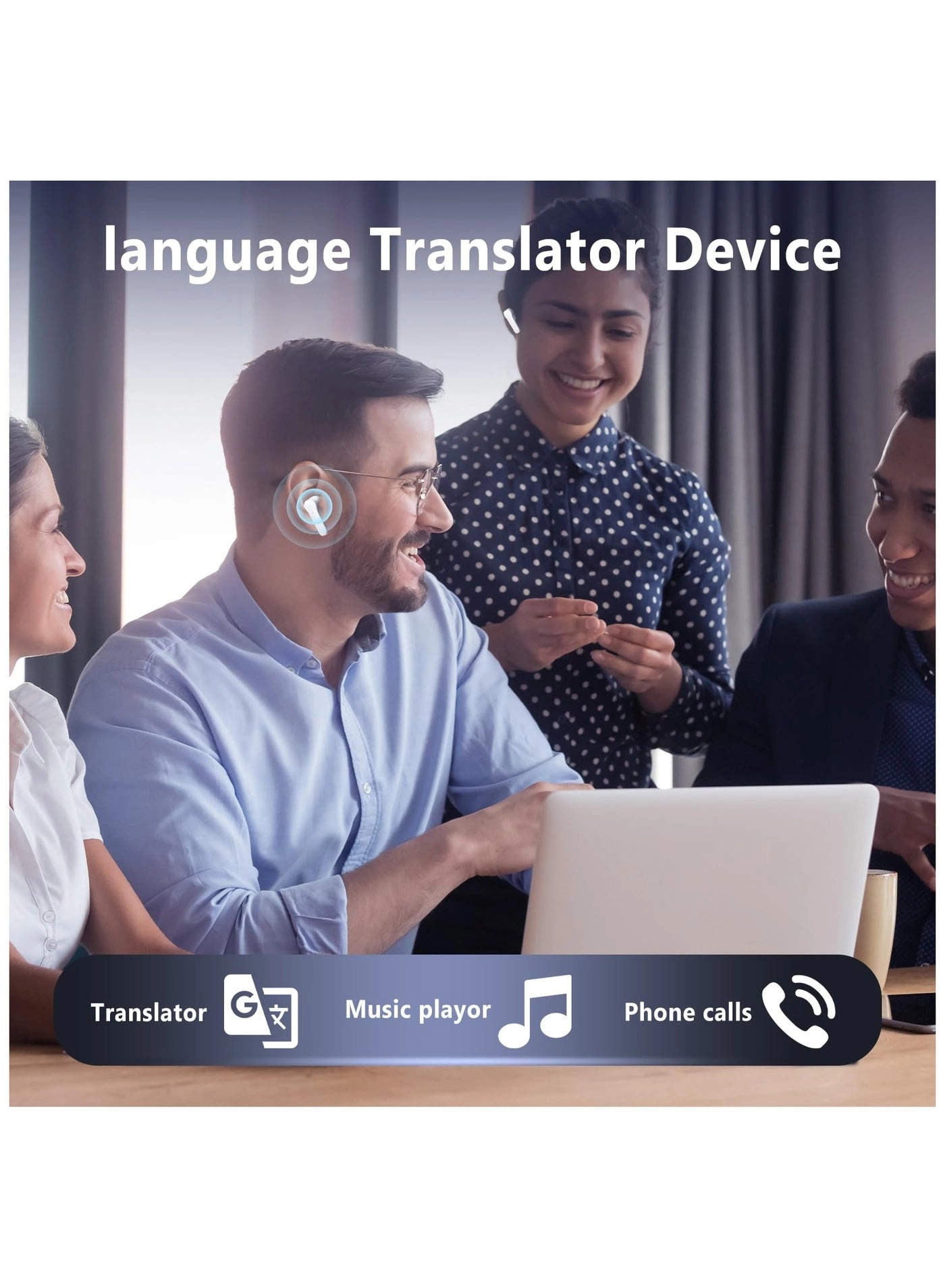 Translator Earbuds - 74 Languages