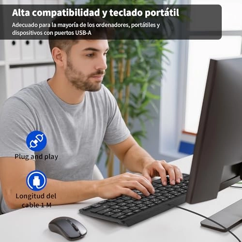 Mini Wired Keyboard - Spanish Wired