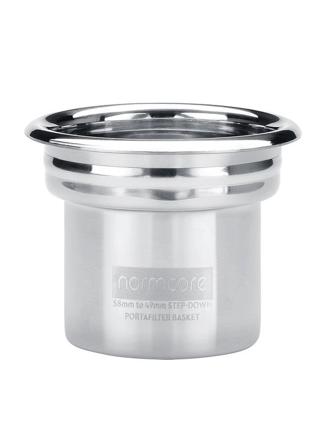 Normcore 58-49 mm Step-Down Portafilter Basket - CNC-machined 304 Stainless Steel 0.28mm High-Flow Kit