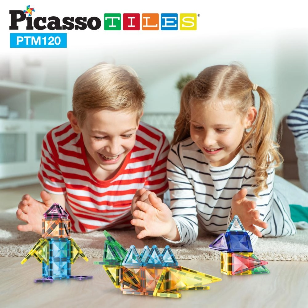 Magnetic Tiles Mini Diamond - Suitable for 3 years & above 120Pcs