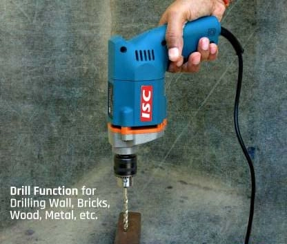 Drill Machine - 10mm 2600 RPM 350W + TBar set + HSS bit set - 13ps + masonary bit set - 5ps