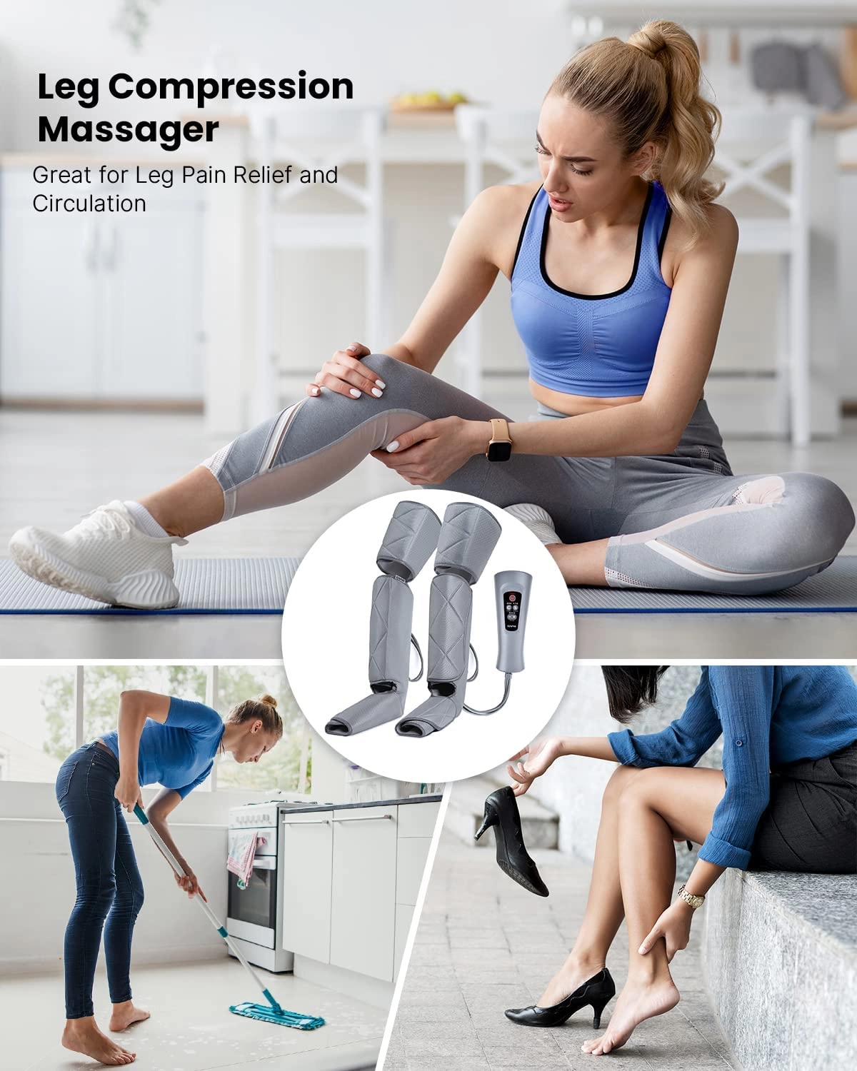 Leg Massager - 6 Modes 4 Intensities Calf Feet Thigh