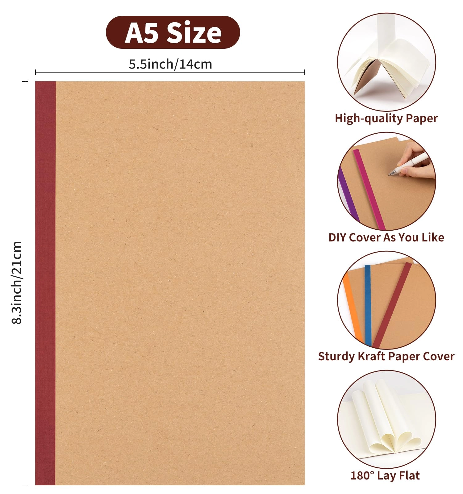 Composition Notebook A5 - Blank 60 Pages
