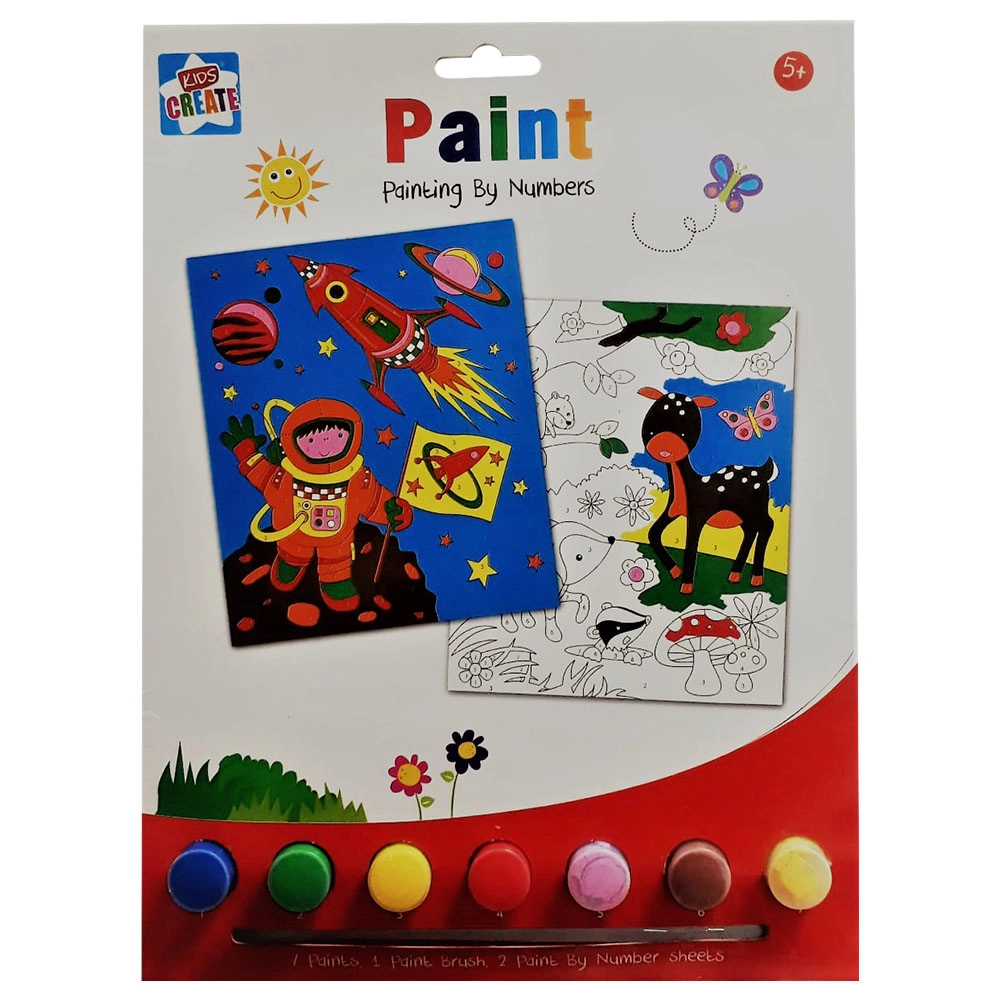 Kids Create Act, Painting By Numbers - 1 Paint Brush