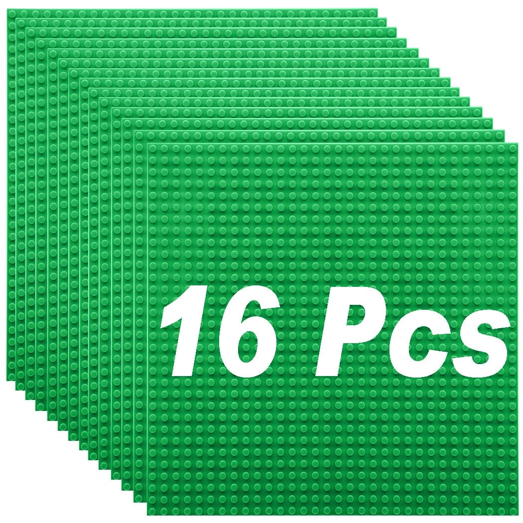 Classic Baseplates - 16 pcs Building Plates