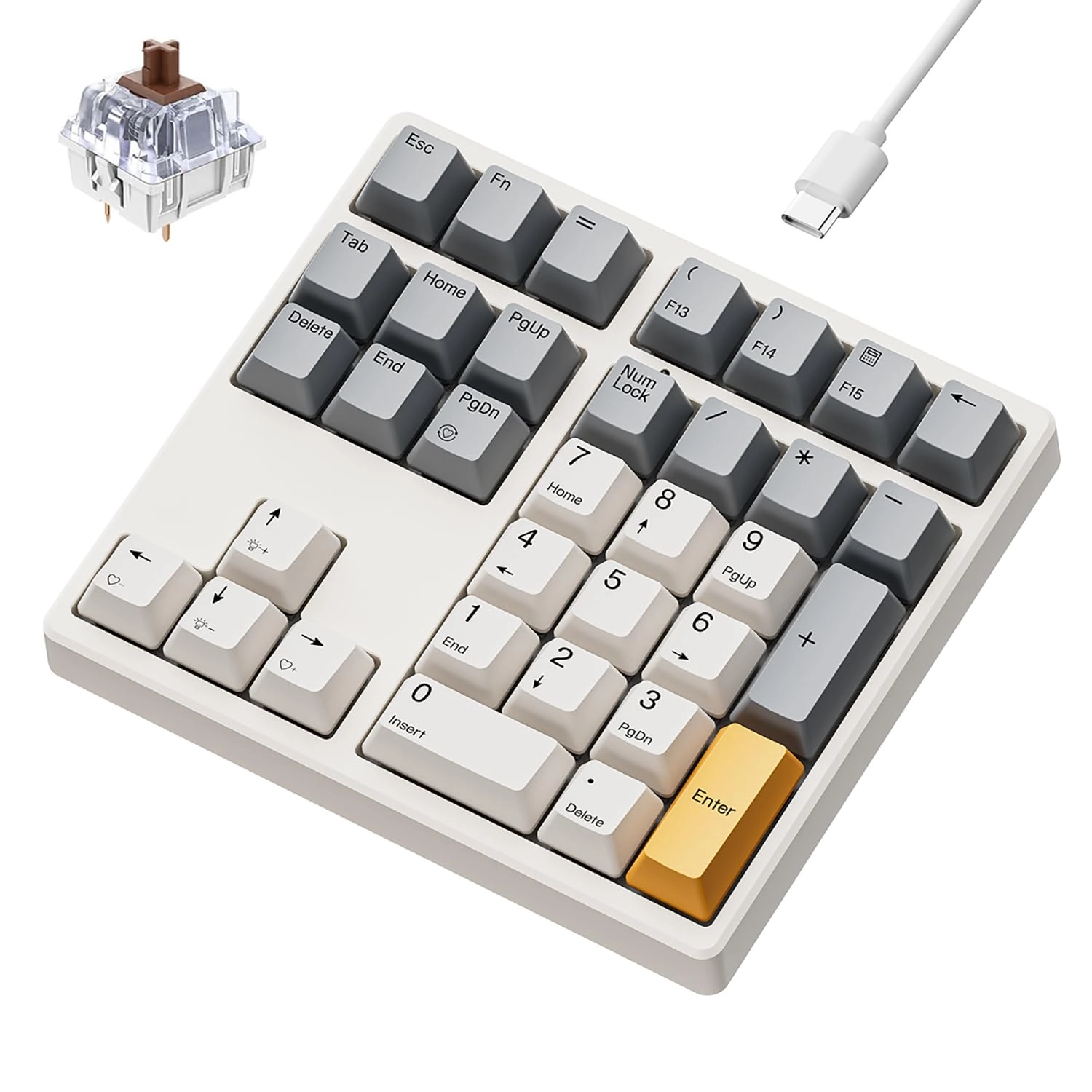 Kisnt KN34 Number pad - Brown Switch