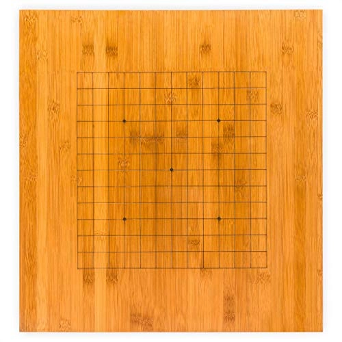 Go Game Set - Bamboo Go Board Double Convex Melamine Stones Bamboo Bowls