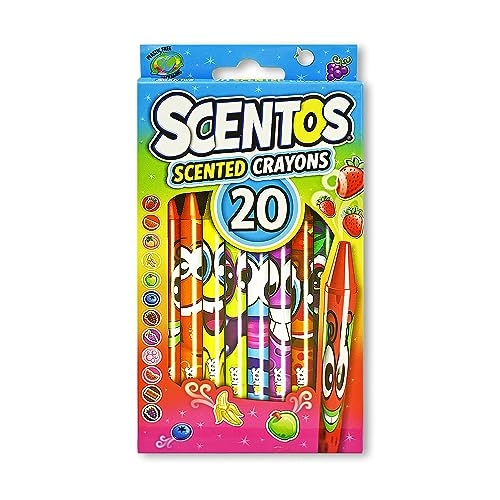 Scentos Scented Crayons - 20 pieces