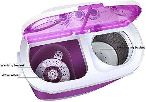PYXZQW Mini Portable Double-Tube Washing Machine Elution Dual-Use with Timing Control Washing capacity: 4.0KG