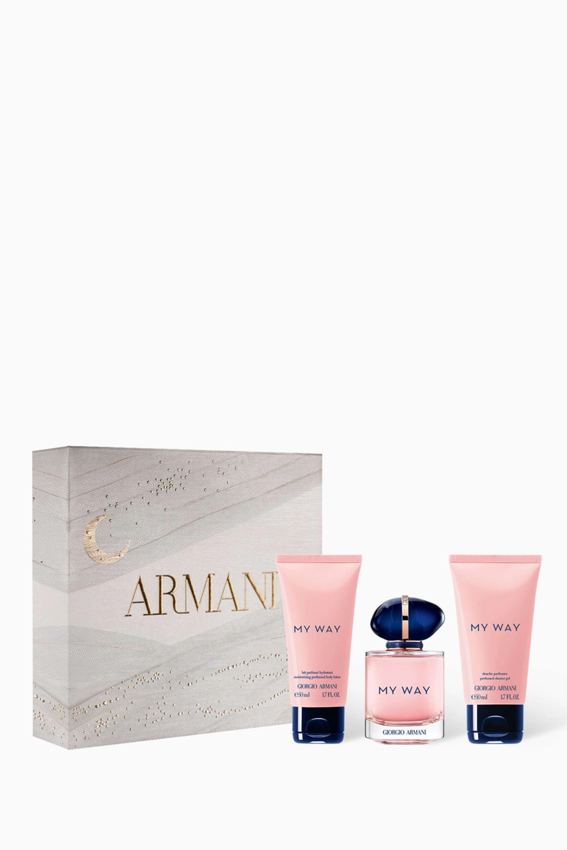 My Way Eau De Parfum - 50ml + My Way Perfumed Body Lotion - 50ml + My Way Shower Gel - 50ml